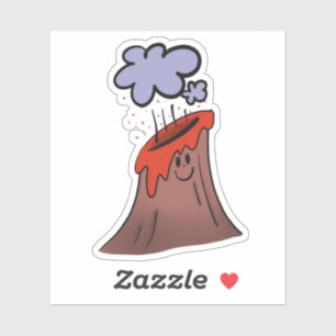 Volcano Sticker