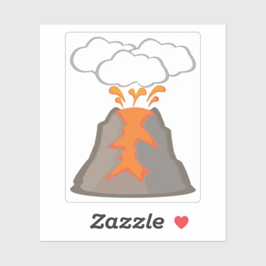 Volcano Sticker (Vel)