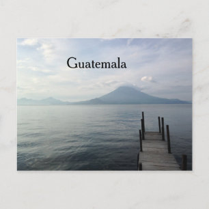 Volcano van het meer van Atitlan Guatemala Briefkaart