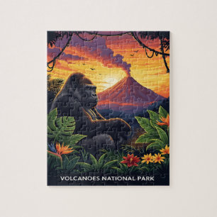 Volcanoes National Park bij zonsondergang Legpuzzel