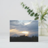 Volcanos op Sunset Briefkaart (Staand voorkant)