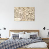 Volcans Haute Loire Canvas Afdruk (Insitu (Slaapkamer))