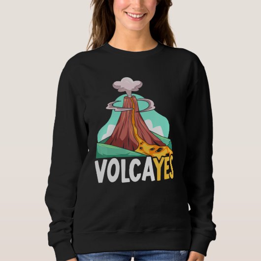 Volcayes Earth Science Geology Volcano Scientist Trui (Voorkant)