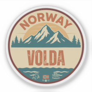 Volda, Norge Noorwegen Sticker