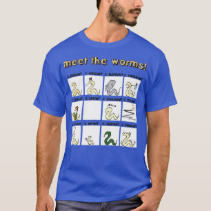 voldoen aan de wormen t-shirt