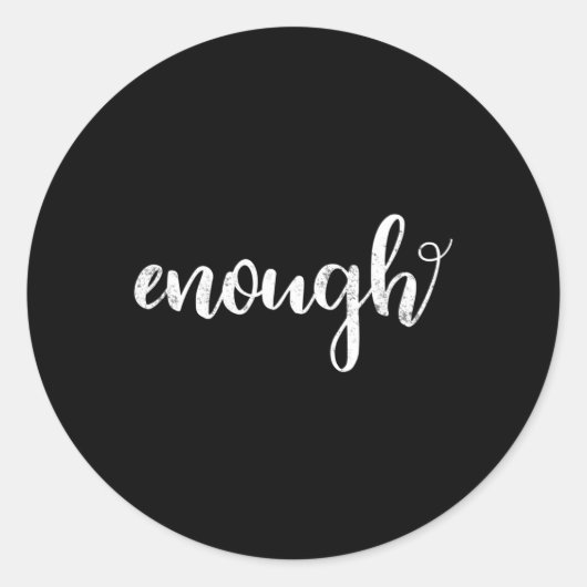 Voldoende controle van het Pistool van het Geweld  Ronde Sticker (Voorkant)