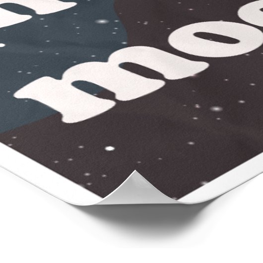 Vole-moi vers la lune, affiche de voyage spatial V (Coin)