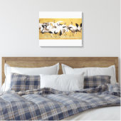 Volée japonaise de grues, impression Vintage, (Insitu(Chambre))
