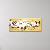 Volée japonaise de grues, impression Vintage, (Recto)