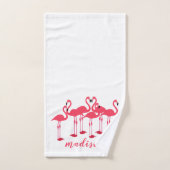 Volée Rose De Flamants roses À Thème (Serviette à main)