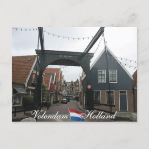 Volendam Drawbridge Holland Briefkaart