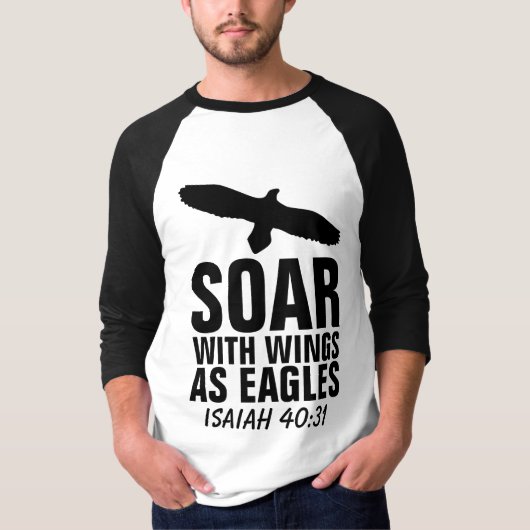 VOLER AVEC DES AILES COMME LES AIGLES , T-Shirts C (Devant)