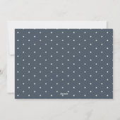 Voler Bunny Star & Cloud Navy Blue Carte de remerc (Dos)