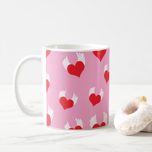 Voler Coeur café Mug (Avec donut)