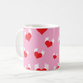 Voler Coeur café Mug (Devant gauche)