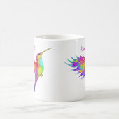 Voler Colibri Nom personnalisé Mug (Centre)