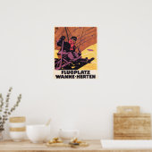 VOLER FLUGPLATZ WANNE HERTEN Vintage Affiches alle (Cuisine)