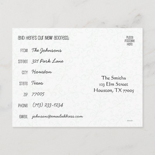 Voler Le Modèle Faire-part De Déplacement Coop (Dos)