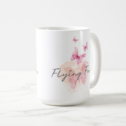 Voler Libre Mug De Café (Devant droit)