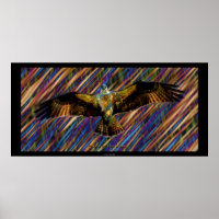 Voler OSPREY Raptor Modern Art Poster