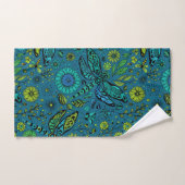 Voler, pilonner la libellule en bleu (Serviette à main)