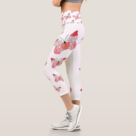 Voler pour être heureux leggings Capris haut taill (Gauche)