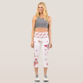 Voler pour être heureux leggings Capris haut taill (Recto)