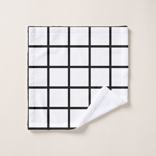 Volet Fenêtre noir et blanc (Gant de toilette)