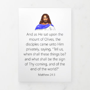 Volets Carte de pliage à trois lettres de fin