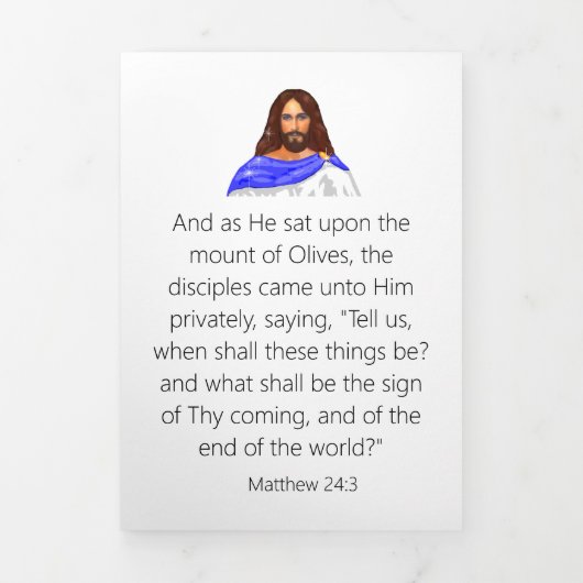 Volets Carte de pliage à trois lettres de fin (Page de couverture)