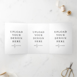 Volets Carte pliante à trois lettres de 5 po x 7 po