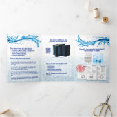 Volets Eau légère - Carte pliante à trois lettres (Intérieur)