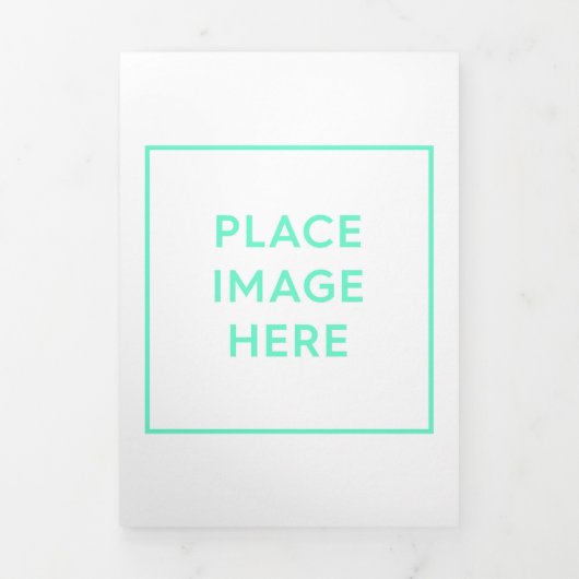 Volets Faire-part pliée à trois lettres (Page de couverture)