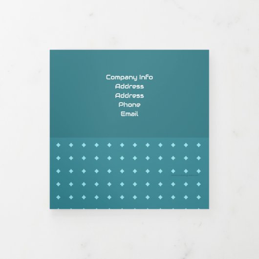 Volets Faire-part pliée à trois lettres (Protection)