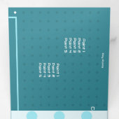 Volets Faire-part pliée à trois lettres (Intérieur en premier)