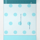 Volets Faire-part pliée à trois lettres (Intérieur au milieu)