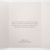 Volets Invitation pliable en trois avec collage de plusie (Intérieur au milieu)