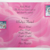 Volets Invitation pliée à trois lettres (Intérieur au milieu)