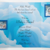 Volets Invitation pliée à trois lettres (Intérieur au milieu)