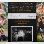 Volets Invitation pliée à trois lettres (Intérieur au milieu)