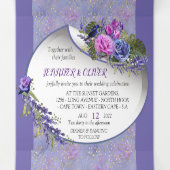 Volets Invitation pliée à trois lettres (Intérieur au milieu)