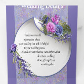 Volets Invitation pliée à trois lettres (Intérieur en premier)