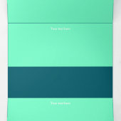 Volets Programme de pliage à trois lettres (Intérieur au milieu)