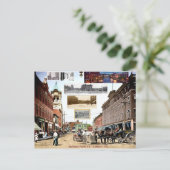 Volets vintages - chutes escaliers carte postale (Debout devant)