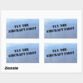 VOLEZ LE PREMIER Sticker de sécurité de l'AÉRONEF (Feuille)