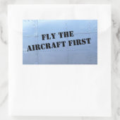 VOLEZ LE PREMIER Sticker de sécurité de l'AÉRONEF (Sac)