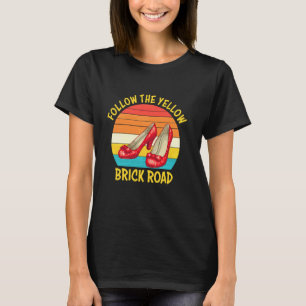 Volg de gele bakstenen weg kleding t-shirt