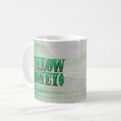 Volg de Grunge Koffiemok (Voorkant links)