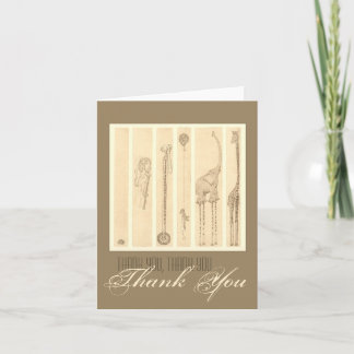 "Volg de leider" giraffe Dank u Bedankkaart