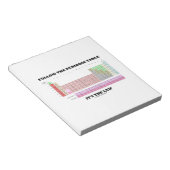 Volg de periodieke tabel Het is de wet (chemie) Notitieblok (Schuin)